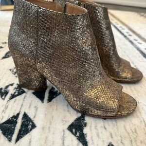 Maison Martin Margiela Gold Textured Ankle Booties